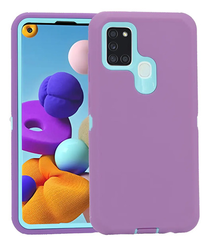Funda De Uso Rudo 3 En 1 Para Samsung Galaxy A21s | MercadoLibre