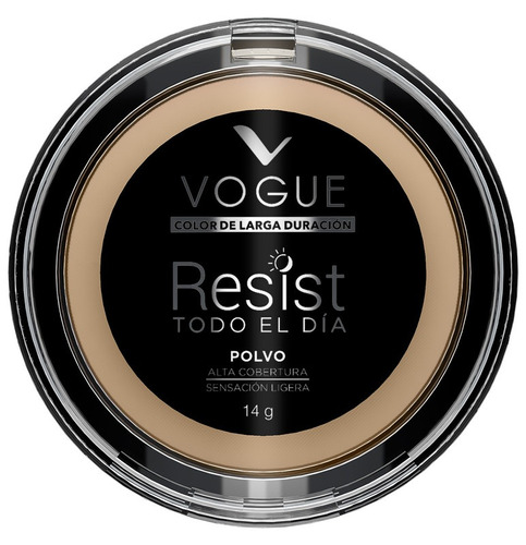 Polvo Compacto Resist Larga Duración Vogue Color Bronce