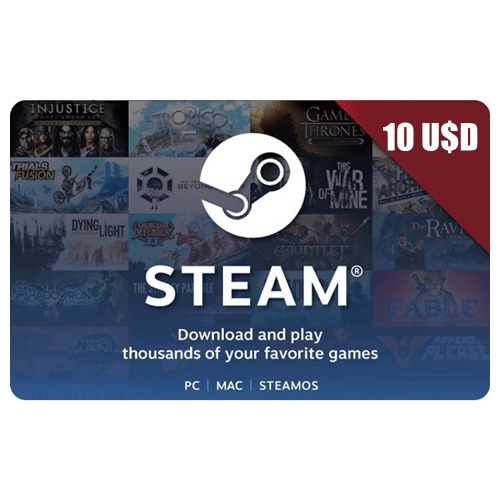 Tarjeta Steam 10 Usd - Entrega Segura !