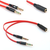 Cable Adaptador Mini Plug 3.5mm A Microfono Auricular Pc