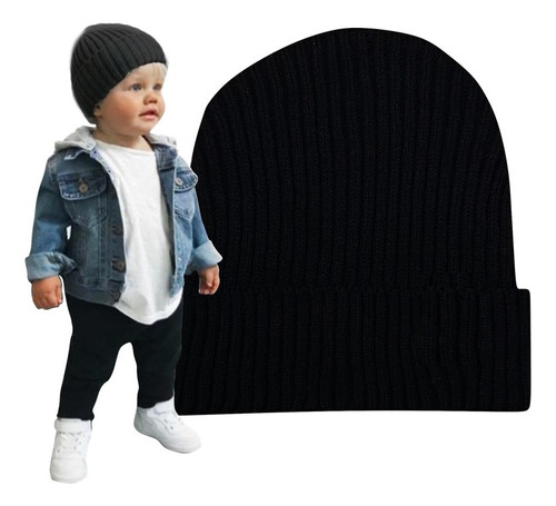 Touca De Frio Infantil Beanie Gorro Bebê Unissex Inverno