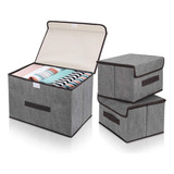 Cajas Organizadoras Tela Plegable X3 Unidades 