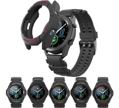 Case Funda D Uso Rudo Premium+ Mica Para Galaxy Watch 3 45mm