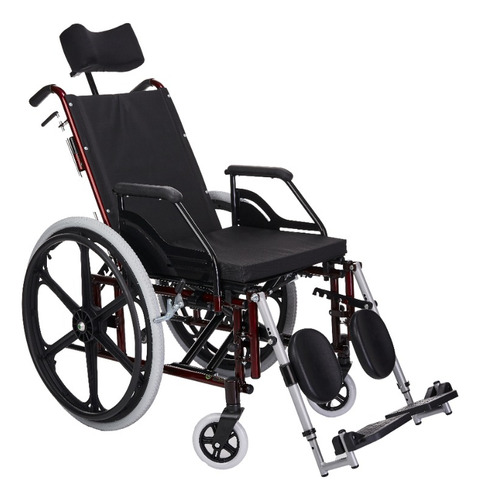 Cadeira De Rodas Reclinável Com Cap. 100 Kg 