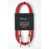 Cable Para Instrumento Tela Rojo R-r 6mts Western Mprtxr60