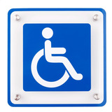 Letrero Señalética Acrilico Discapacitados 
