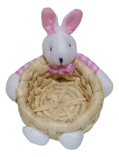 Canasto Pascua Conejo Colores Para Huevos De Chocolate 13cm