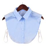 (bl) Medias Camisas Ajustables De Algodón Suave Con Cuello F