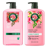  Shampoo Mas Acondicionador Rosa 865ml Cu Herbal Essences