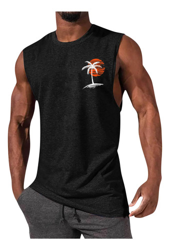 Camisa Sin Mangas Sin Mangas Para Hombre, Casual, Creativa,