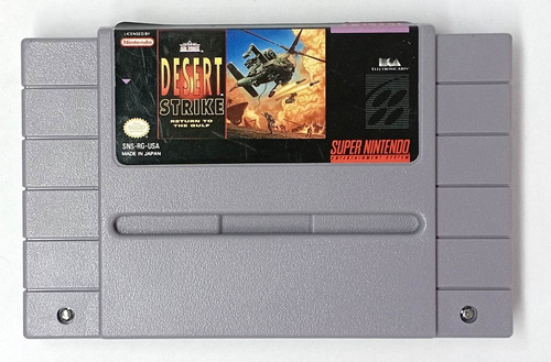 Desert Strike Super Nintendo Snes Cartucho Rtrmx Vj