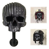 Soporte De Calavera Para Montaje En Pared Para Casco De Moto