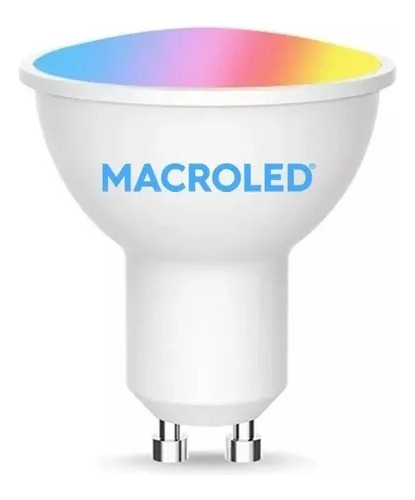 Lampara Dicroica Led Macroled 5w Smart Rgb Gu10 Andriod/ios