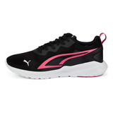 Tenis Puma Mujer All-day Active Negro Rosa