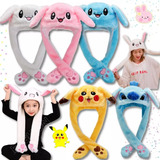 Gorro Peluche Mueve Orejas Levanta Unicornio Animales