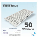 50 Pçs - Placa Adesiva Refil 450x220 Mm Mata Mosca Mosquito