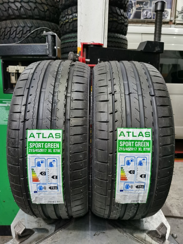 Paquete De 2 Llantas 215/40 R17 Atlas Sport Green 87w