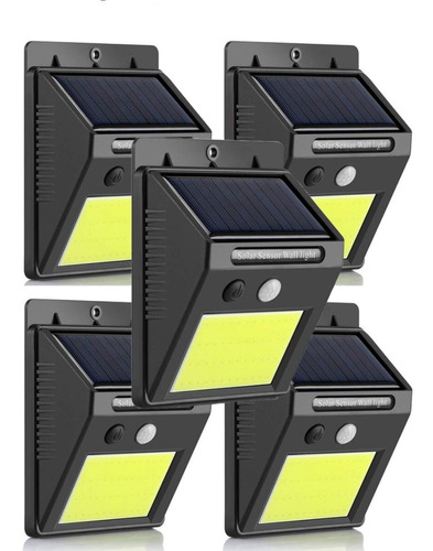 X5 Foco Led Solar 48led Sensor Movimiento Exterior /003233
