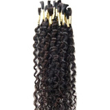 Cabelo Humano Permanentado Brasil 35cm 100gr + 1 Queratina 