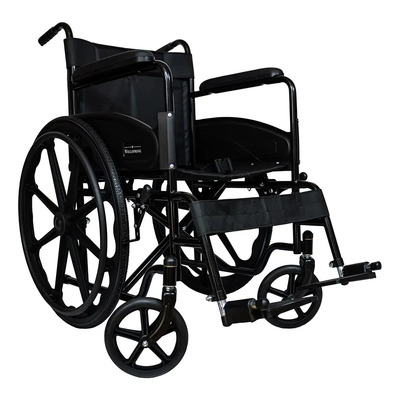 Silla De Ruedas Premium Ruedas Resistentes Duradera De Lujo Color Negro | Envío gratis