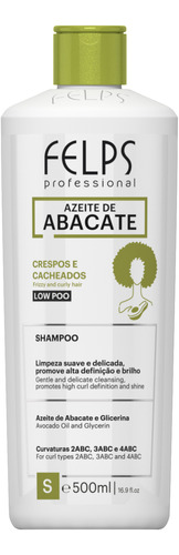 Felps Cachos Azeite De Abacate Shampoo Low Poo 500ml