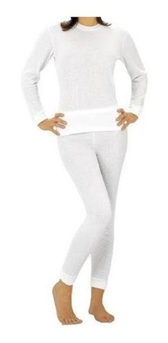Pijama Termica Para Dama Blanca