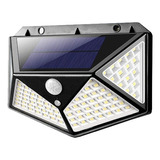 Kit 3 Luminária Parede Solar 40 Leds Bateria Luz Balizador