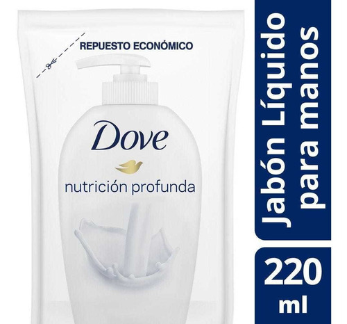 Dove Beauty Cream Wash Manos Jabon Liquido Repuesto X 220ml