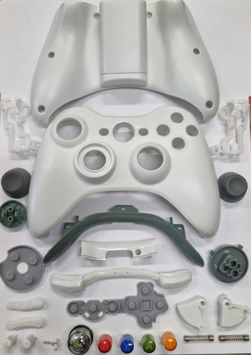 Carcaça Completa Branco Para Controle De Xbox 360