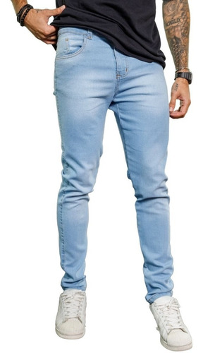 Calça Jeans Masculina Skinny Com Lycra Elastano Original