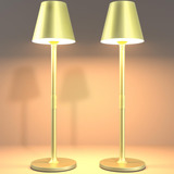 Timjorman Paquete De 2 Lámparas De Mesa Led Inalámbricas, De
