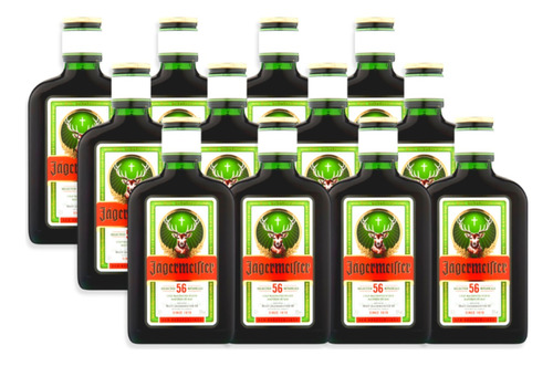 Jägermeister Licor De Hierbas Petaca 200ml Caja X12u 