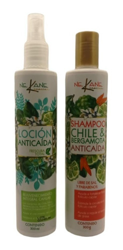 Set Anticaida Shampoo Chile Y Locion Anti-caida  Nekane