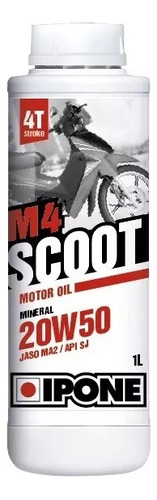 Aceite Moto Scooter Ipone M4 Scoot 20w50 Mineral Avant