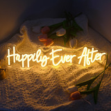 Luz Led De Neón Wanxing «happily Ever After» Alimentada Por