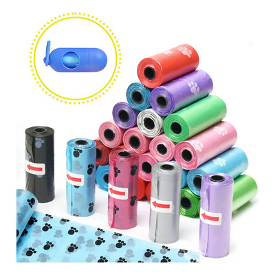 675 Bolsas Sanitarias (45 Rollos) \u002F Recoger Heces Popo Perro Color Verde | MercadoLibre