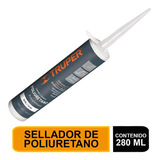 Sellador De Poliuretano, Gris, 280 Ml Truper 12905 Color Gris