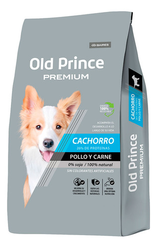 Old Prince Premium Cachorros  Pollo Y Carne X 15 Kg