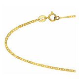 10k Sólida Del Oro Amarillo 1,2 Mm Mariner Chain Tobillera, 