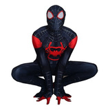 Cosplay Niños Adultos Disfraz Traje Spiderman Miles Morales