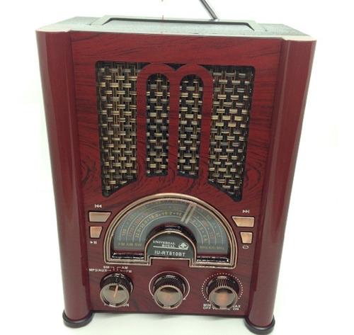 Radio Vintage Mp3  Multibandas Bluetooth  Am Fm Sw Usb  