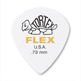 Dunlop Tortex Flex Jazz Iii 73mm, Puas Blancas Para Guitarr