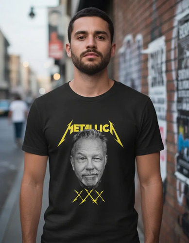 Playera Hetfield Rock And Roll Heavy Metal 72 Punch | Envío gratis