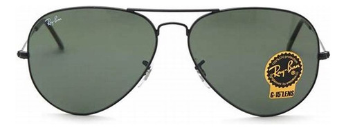 Anteojos De Sol Ray Ban Aviator 3025 Mod W3235 Negro Small 