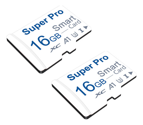 Tarjeta De Memoria Super Pro Micro Sd U3 V10 Blanca, 16 Gb,