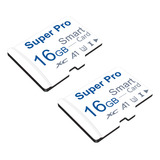 Tarjeta De Memoria Super Pro Micro Sd U3 V10 Blanca, 16 Gb,