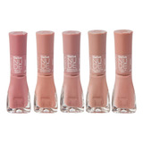 Kit Esmalte Dailus Nude 5 Cores Cremoso Alta Cobertura