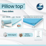 Pillow Top Látex Hr + Visco Gel Two Sides 1,88x2,00x0,06m