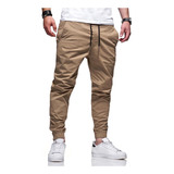 Calças Jogger Sarja Masculina Feminino Com Punho Elástico