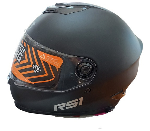 Casco Integral Rs1 Negro Mate Talle L Demotos.